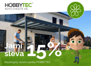 Sleva 15 % na pergoly HOBBYTEC