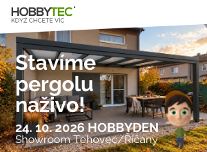 HOBBYDEN 24. 10. 2026 – stavíme pergolu naživo
