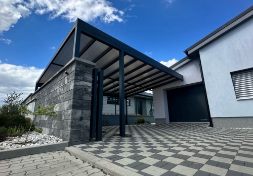 Hliníkové přístřešky vlastní výroby