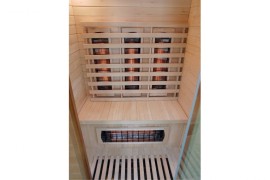 Infrasauna s barevnou terapií pro 2 osoby GH2038 šedá