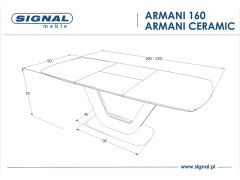 Rozkládací jídelní stůl ARMANI CERAMIC