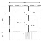 Dřevěný domek 31 m²