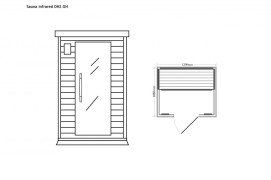 Infrasauna s barevnou terapií pro 2 osoby