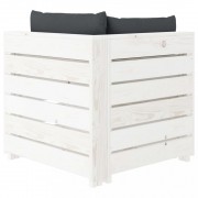 vidaXL 5dílná sedací souprava z palet + antracitové podušky dřevo