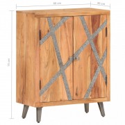 vidaXL Příborník 60 x 30 x 75 cm masivní akáciové dřevo