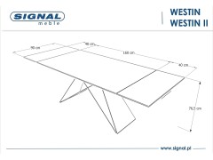 Rozkládací jídelní stůl WESTIN III