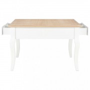 vidaXL Konferenční stolek bílý 80 x 80 x 50 cm dřevo