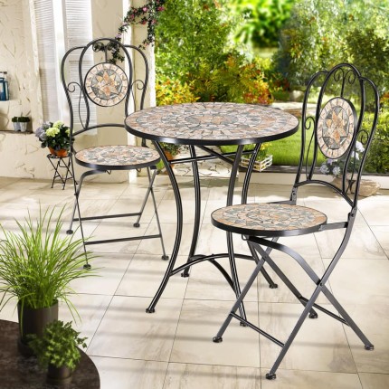 Zahradní bistro set 3 ks D0771 mozaika Dekorhome