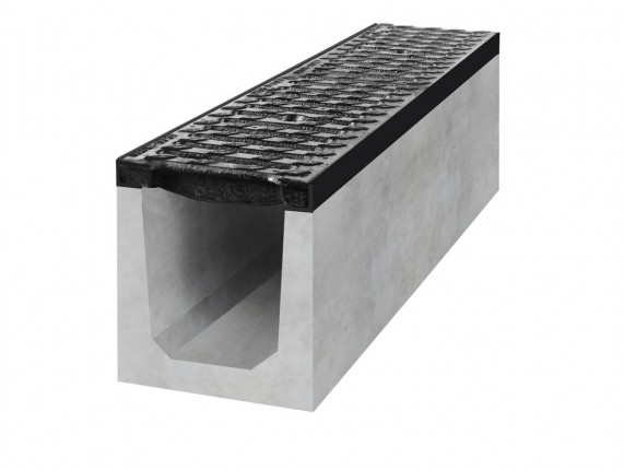 betonový žlab D400 spádový 7 / 1000 x 200 x 250 mm