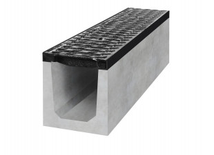 betonový žlab D400 spádový 1 / 1000 x 200 x 250 mm