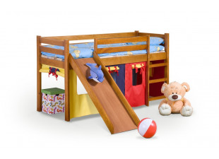 Dětská patrová postel se skluzavkou NEO PLUS